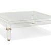 Product Image 1 for Clear Glass Modern Square Pierre Cocktail Table from Caracole