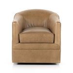 Product Image 13 for Quinton Round Ontario Taupe Leather Swivel Accent Chair from Four Hands