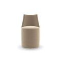 Product Image 2 for Tan Velvet Modern Barrel Roll Chair from Caracole