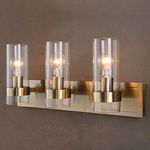 Product Image 6 for Cardiff Antique Brass 3 Light Vanity from Uttermost