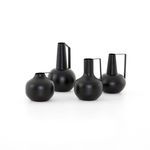 Product Image 4 for Aleta Vases, Set Of 4 Iron Matte Black from Four Hands