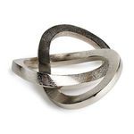 Product Image 1 for Matteo Squared-Edge Silver Knot Sculpture from Napa Home And Garden