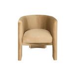 Product Image 2 for Lansky Three Leg Fully Upholstered Barrel Chair In Camel Velvet from Worlds Away