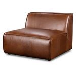 Product Image 1 for Max Natural Walnut Leather Armless Sofa from Alder & Tweed