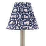 Product Image 3 for Block-Print Navy Multi Pleated Chandelier Shade from Currey & Company