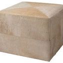 Product Image 2 for Pinstriped Ottoman from Jamie Young