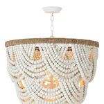 Product Image 3 for Lorelei White Wood-Bead Chandelier from Regina Andrew Design