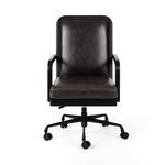 Product Image 4 for Lacey Black Leather Desk Chair - Sonoma Black from Four Hands