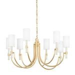 Product Image 1 for Gustine 8 Light Vintage Gold Leaf Chandelier from Troy Lighting
