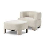 Product Image 1 for Olvera Chair with Ottoman from Four Hands