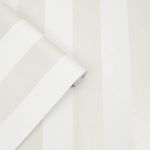 Product Image 1 for Laura Ashley Lille Pearlescent White Striped Shimmer Wallpaper from Graham & Brown