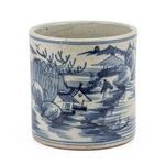 Product Image 4 for Dynasty Blue & White Orchid Pot from Legend of Asia