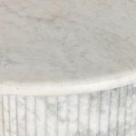 Product Image 21 for Oranda Solid Marble Fluted Coffee Table from Four Hands