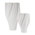 Product Image 3 for Whorl White Vase from Currey & Company