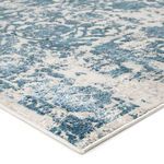 Product Image 3 for Clara Floral Silver/ Blue Rug from Jaipur