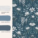 Product Image 4 for Laura Ashley Parterre Dark Seaspray Floral Wallpaper from Graham & Brown