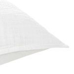 Product Image 4 for Camille Linen Blend Fabric Sham in White from Classic Home Furnishings