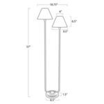 Product Image 5 for Polly Natural Brass Floor Lamp from Regina Andrew Design