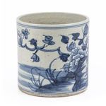 Product Image 5 for Dynasty Blue & White Orchid Pot Bird Floral Motif from Legend of Asia