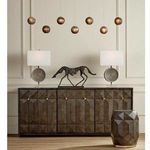 Product Image 4 for Kendall Dark Brown Oak Geometric Credenza from Currey & Company