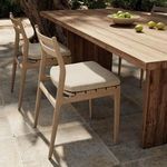 Product Image 5 for Atherton Brown Wooden Outdoor Dining Chair with Faye Sand Cushion from Four Hands