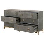 Product Image 9 for Strand Shagreen 6 Drawer Double Dresser from Essentials for Living