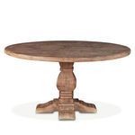 Product Image 3 for Pengrove Round Mango Wood Dining Table In Antique Oak Finish from World Interiors