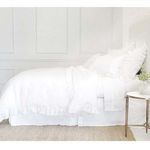 Product Image 3 for Charlie White Linen Queen Duvet Cover from Pom Pom at Home
