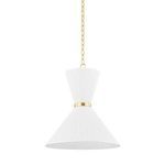 Product Image 1 for Enid 2-Light Small White Pendant from Hudson Valley