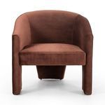 Product Image 6 for Fae Small Accent Chair - Burnt Auburn Velvet from Four Hands