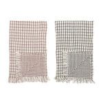 Product Image 1 for Lena Double-cloth Cotton Kitchen Towel Set, 2 Colors from Bloomingville