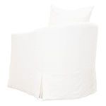 Product Image 4 for Faye Slipcover Round Swivel Accent Chair - Cream from Essentials for Living