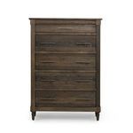 Product Image 3 for Blanche 5-Drawer Weathered Chestnut Dresser from Four Hands