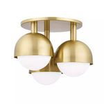 Product Image 1 for Foster 3 Light Semi Flush from Hudson Valley
