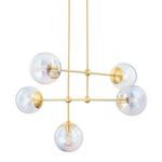 Product Image 1 for Ophelia Iridescent Glass Globes 5-Light Chandelier from Mitzi
