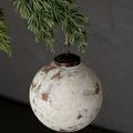 Product Image 4 for Textured Matte White Glass Ball Ornaments, Set of 4 from Creative Co-Op