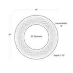 Product Image 4 for Slate Black Round Mirror from Regina Andrew Design