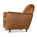 Product Image 6 for Osborne Leather Accent Chair - Raleigh Chestnut from Four Hands