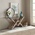 Product Image 2 for Affinity Hardwood Glass Top Accent Console from Hooker Furniture