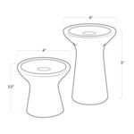 Product Image 1 for Klein Marble Decorative Candle Holder Set from Regina Andrew Design