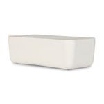 Product Image 1 for Basil Outdoor Large Rectangle Aluminum Coffee Table - Matte White Cast Aluminum from Four Hands