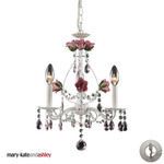 Product Image 1 for 3 Light Chandelier In Antique White With Adapter Kit from Elk Lighting