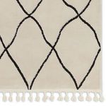 Product Image 4 for Treble Moroccan Trellis Ivory/ Black Rug - 5' x 7' from Jaipur