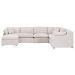 Product Image 3 for Lena Modular Solid Birch Bisque Ottoman from Essentials for Living
