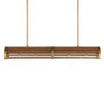 Product Image 4 for Woodbine Rectangular Wood and Wrought Iron Chandelier from Currey & Company