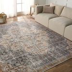 Product Image 3 for Lynette Traditional Medallion Tan/ Blue Rug - 18" Swatch from Jaipur 