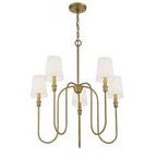 Product Image 9 for Betty 5 Light Natural Brass Chandelier from Savoy House 