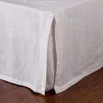 Product Image 2 for Pleated White Linen Queen Bed Skirt from Pom Pom at Home
