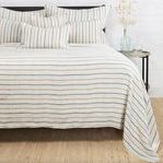 Product Image 2 for Naples Linen King Blanket - Ocean / Natural from Pom Pom at Home