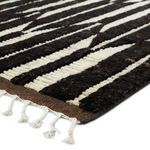Product Image 2 for Quest Hand-Knotted Geometric Dark Brown/ Ivory Rug from Jaipur